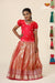Girls Pink Pavizha Malli Pattu Pavadai Designs