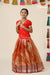 Girls Red Pavizha Malli Pattu Pavadai Designs