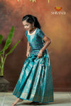 Festive Collection - Ramar Green Spring Leaf Pattu Pavadai