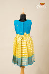 Girls Yellow Golden Galaxi Frock !!!