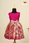 Girls Pink Silver Poppy Frock