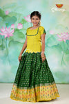 GreenFloral Bandhini Alpha Pattu Pavadai