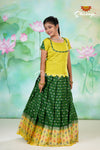 GreenFloral Bandhini Alpha Pattu Pavadai
