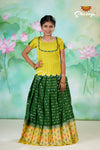 GreenFloral Bandhini Alpha Pattu Pavadai