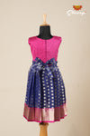 Girls Navy Blue Sevandhi Frock !!!