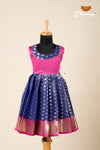 Girls Navy Blue Sevandhi Frock !!!
