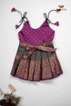 Grey Senkandhal Just Born Baby Frock