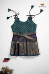 Lavender Senkandhal Just Born Baby Frock