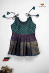 Lavender Senkandhal Just Born Baby Frock