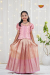 Festive Collection - Pink Mango Scarlet Pattu Pavadai
