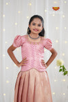 Festive Collection - Pink Mango Scarlet Pattu Pavadai