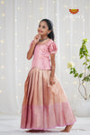 Festive Collection - Pink Mango Scarlet Pattu Pavadai