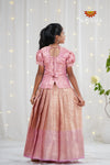 Festive Collection - Pink Mango Scarlet Pattu Pavadai