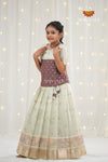 Festive Collection - Green Kukkoo Floral Pattu Pavadai
