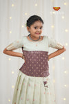 Festive Collection - Green Kukkoo Floral Pattu Pavadai