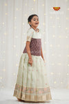 Festive Collection - Green Kukkoo Floral Pattu Pavadai