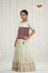 Festive Collection - Green Kukkoo Floral Pattu Pavadai