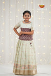 Festive Collection - Green Kukkoo Floral Pattu Pavadai