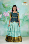 Pure Silk Golden Lotus Pattu Pavadai Designs| Langa !!!