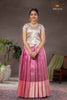 Pink Tissue Tibu Traditional Pattu Pavadai Set