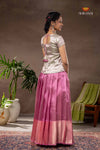 Pink Tissue Tibu Traditional Pattu Pavadai Set