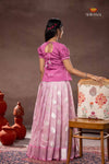 Lavender Silver Bird Traditional Pattu Pavadai Set