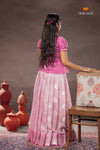 Lavender Silver Bird Traditional Pattu Pavadai Set