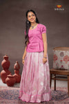 Lavender Silver Bird Traditional Pattu Pavadai Set