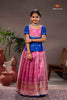 Pink Ilam Thendral Traditional Pattu Pavadai Set