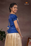 Half White Ilam Thendral Traditional Pattu Pavadai Set