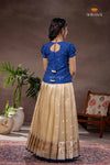 Half White Ilam Thendral Traditional Pattu Pavadai Set