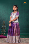 Purple Mayapavai Traditional Pattu Pavadai Set