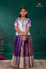 Purple Mayapavai Traditional Pattu Pavadai Set