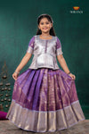 Purple Mayapavai Traditional Pattu Pavadai Set