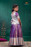 Purple Mayapavai Traditional Pattu Pavadai Set