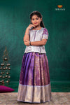 Purple Mayapavai Traditional Pattu Pavadai Set