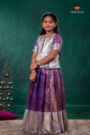 Purple Mayapavai Traditional Pattu Pavadai Set