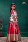 Red Mayapavai Traditional Pattu Pavadai Set