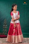 Red Mayapavai Traditional Pattu Pavadai Set