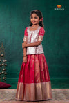 Red Mayapavai Traditional Pattu Pavadai Set