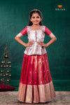 Red Mayapavai Traditional Pattu Pavadai Set