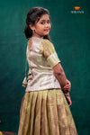 Green Mayapavai Traditional Pattu Pavadai Set