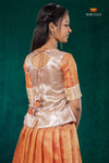 Orange Mayapavai Traditional Pattu Pavadai Set