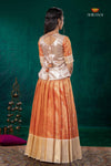 Orange Mayapavai Traditional Pattu Pavadai Set