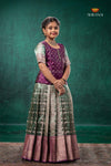 Ramar Green Tissue Turmeric Traditional Pattu Pavadai Set