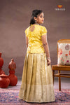 Golden Misty Lilac Traditional Pattu Pavadai Set
