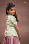 Pink Misty Lilac Traditional Pattu Pavadai Set