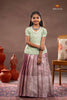 Pink Misty Lilac Traditional Pattu Pavadai Set