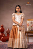 Peach Misty Lilac Traditional Pattu Pavadai Set