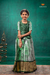 Green Nilavin Oli Traditional Pattu Pavadai Set